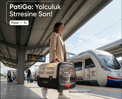 🚀 PatiGo Taşıma Çantası: Stresi Evde Bırakın!